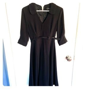 Tahari black Belted dress